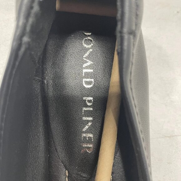 NEW DONALD PLINER Ladonna08 Ballerina Flats Black Size 9M Leather Slip-On - Picture 7 of 7